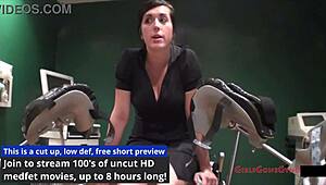 OMG Tina Lee Comet so shy at gyno exam with Doctor Tampa & Nurse Angel Rose! 😳