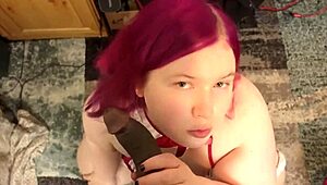 hey pinky, wanna suck this big black cock pov?