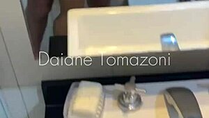 Dorm Bathroom Hookup with My Sexy Classmate in Fishnets