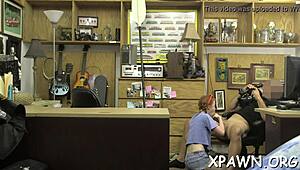 European Babe Engages In Shop Encounter