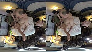 vr cowgirl riding with deepthroat and big ass action