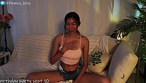 i got my big ebony ass licked with a dildo on webcam