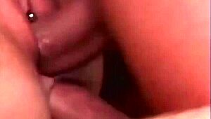 The round queen gets shared in a doggy style threesome, riding in cowgirl before double penetration.