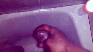 relaxing in the shower with some personal bathing time