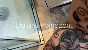 Dorm Bathroom Hookup with My Sexy Classmate in Fishnets