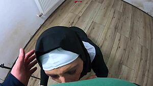 man, this slutty nun squirts after getting pounded, check out ep 250 preview