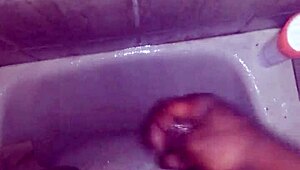 relaxing in the shower with some personal bathing time