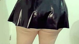 Latina Milf Secretary Strips And Shows Panties