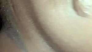 she enjoys the black dick in her shaved pussy