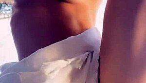 Pretty Long-Haired Hottie Enjoys Outdoor Adventure In The Woods