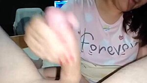 Mom Sucks Stepson's Cock Like A Whore!