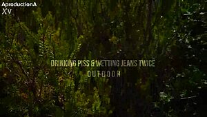 i’m hooked on drinking pee and soaking my jeans outdoors again