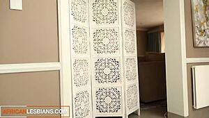 busty amateur african lesbians enjoy hot massage and pussy licking