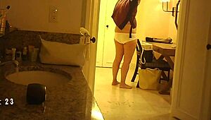 forxnbar5 caught on hidden cam spying on mature milf in secret