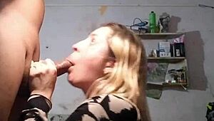 Blonde Addicted To Swallowing Hot Jizz