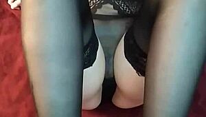 Doing Footjob In Stockings First Try In My Life