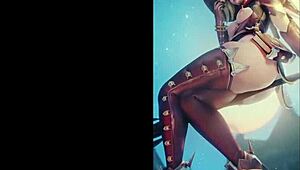 first video showcases intriguing anime in 3d cartoon style.