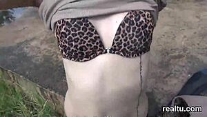 striking czech girl seduced in shopping centre, pounded in pov.