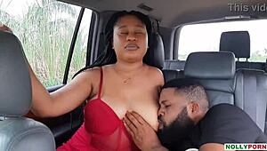 pretty girl picked up in village, fucked in car with big black cock 😏