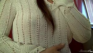 Solana's Intense Pleasure Stroking Her Wet Pussy