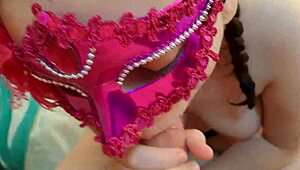 Masked Student Delivers Cute Blowjob on Another Day