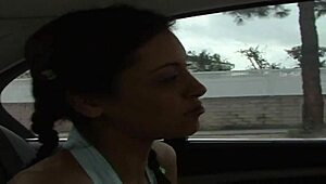 Slender pigtail teen fucks stranger, loving the dick