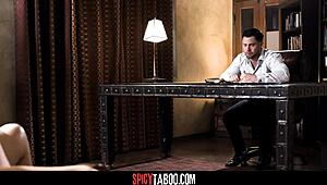 Blonde nympho milf lures sex therapist at work for hardcore action. She craves every thrust!