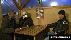 horny babe gets pussy licked by bf while taking bbc anally