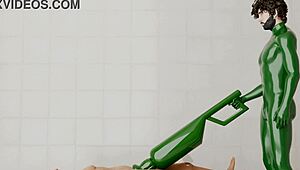 i used a rotating machine on my friend, it was kinda weird