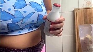 I'm crazy to flash my swollen pussy