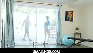 Smallhoe - Lily Glee, Petite 18+ Star, Craves Fitness Instructor’s Huge Cock