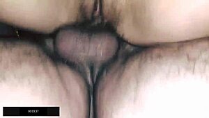 steamy sex in sauna with black fishnet stockings