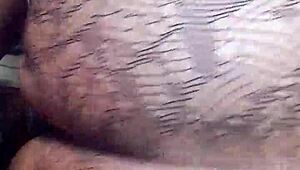 These pussy lips are holding the dick inside with natural tits on display 😏