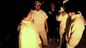 Guys fucking the music industry in a wild scene.