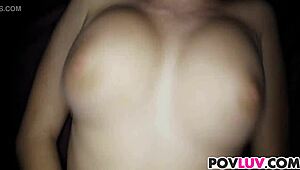 Blonde Teen Stacie Jaxxx In Close-Up Action