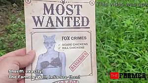 Beautiful Latina Sheriff Visits Thefarmer In Police Uniform For One-On-One Cosplay