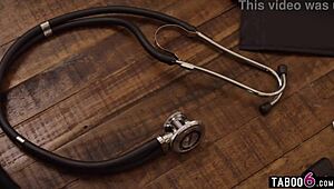 australian stepsister holly day plays doctor with monster cock