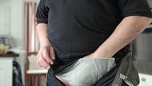 chris old man strips and talks dirty on camera