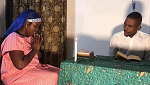 Ever tried sex before confession? Tell me how it felt with those big tits!