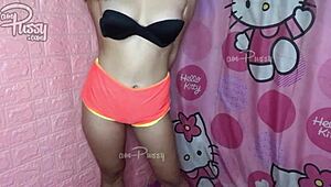 Nude Aerobics by a Young 18+ Asian Teen Chick