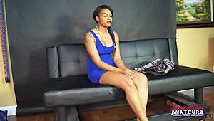 Exotic brunette Skylar fingers and fucks