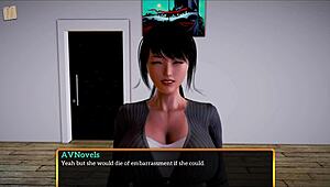 my new family 327 plays game with small tits