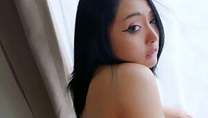 Gorgeous Asian girl rides hard, gets cum on her pretty face. Xreindeers makes every vibe perfect!