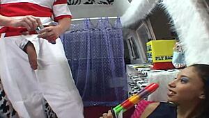 Alexis Love Licks Ice Cream Before Banging in Stockings