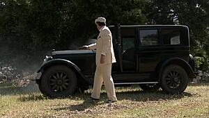 Natasha marley fucks outdoors in stockings heels and fishnets