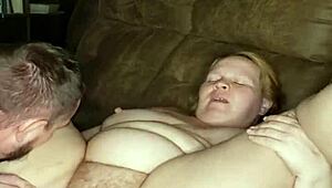 moaning milf screams loudly while getting fucked in pink thong until creampie