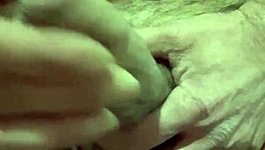 Solo close-up masturbation teasing foreskin and balls before shooting load