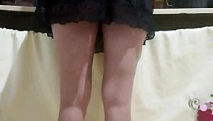 Employee with hot ass in kitchen humiliation