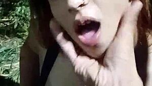 Greedy Girl Sucks Uber Driver On Street