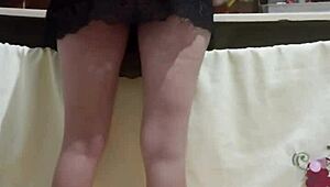 Employee with hot ass in kitchen humiliation